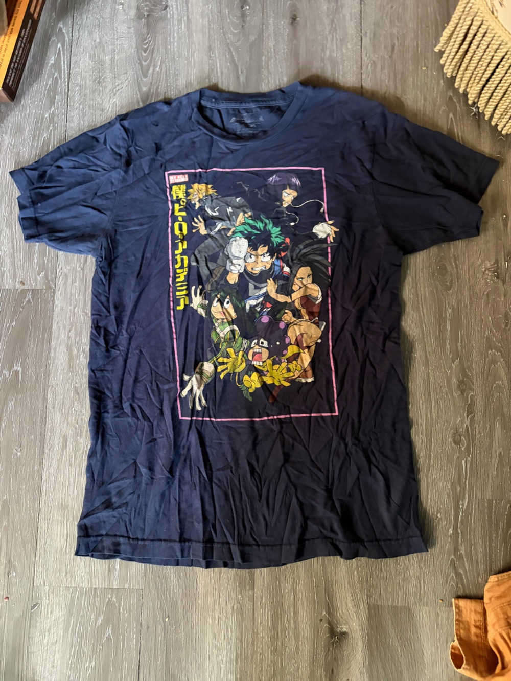 My Hero Academia Character Group Graphic Tee - Navy